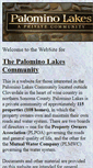 Mobile Screenshot of palominolakes.org